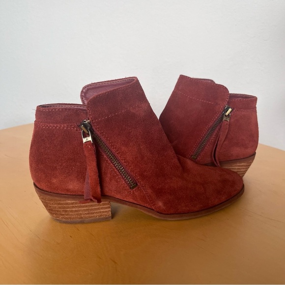 Sam Edelman Packer Ankle Boots Rust Color Women’s Size 7 - Picture 7 of 14